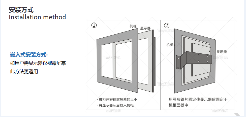 嵌入式安装示意图